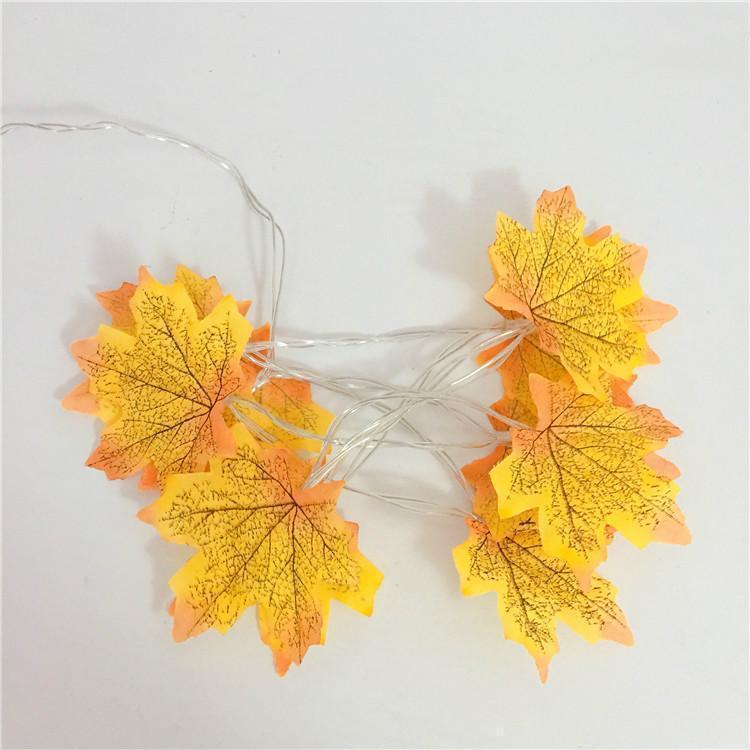 Thanksgiving-Dekor Herbst Ahornblatt Lichterkette | Karnz