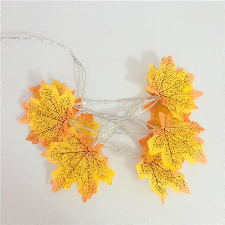 Thanksgiving-Dekor Herbst Ahornblatt Lichterkette | Karnz