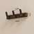 Minimalistischer Wandgarderobenhaken mit Garderobenhalter aus Holz und Metall