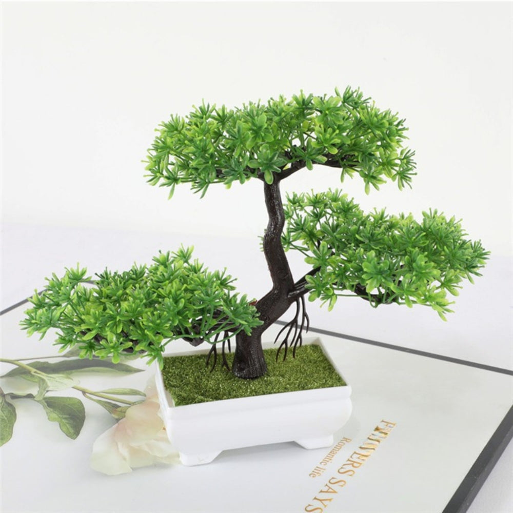 Yuriko Mini-Kunstbonsai-Baum Schreibtischdeko