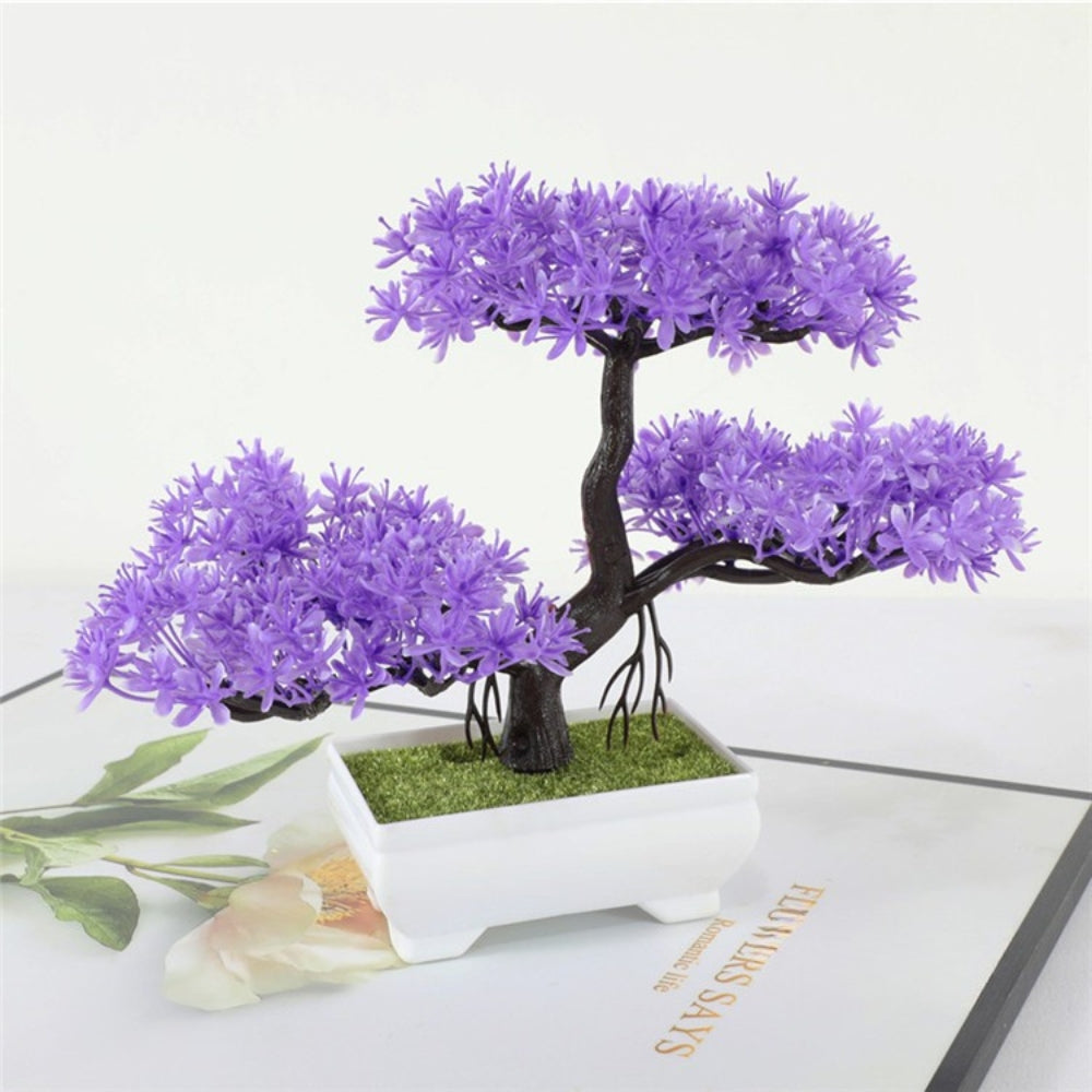 Yuriko Mini-Kunstbonsai-Baum Schreibtischdeko