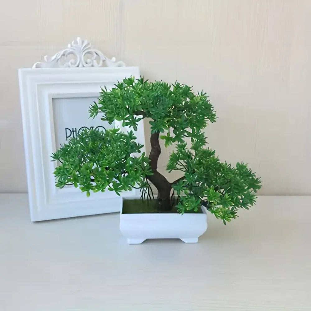 Yuriko Mini-Kunstbonsai-Baum Schreibtischdeko