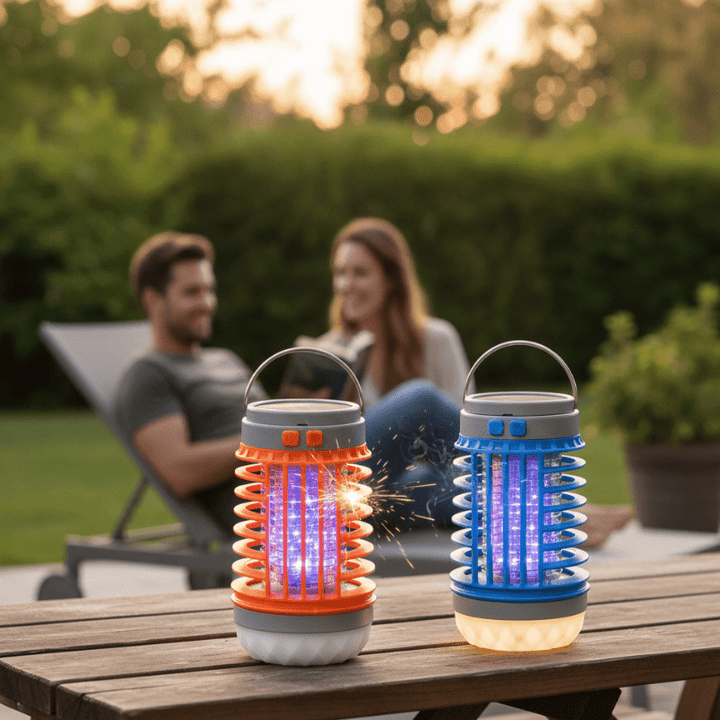 2-in-1 Solar-Mückenvernichterlampe & Außenlaterne
