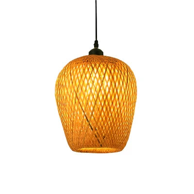 Rattan Kronleuchter | Handgemachte Boho Pendelleuchte für Esszimmer & Wohnzimmer | Karnz