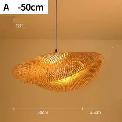 Handgemachte Rattan Pendelleuchte | Natürliche Beleuchtung für Wohnzimmer & Esszimmer | Gemütlicher Boho-Stil | Karnz