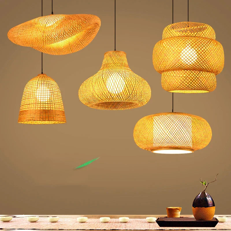 Handgemachte Rattan Pendelleuchte | Natürliche Beleuchtung für Wohnzimmer & Esszimmer | Gemütlicher Boho-Stil | Karnz