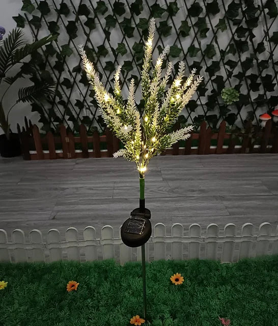 Solar LED Gartenblumen Leuchten - Dekorative Lavendel Außenleuchten für Garten und Terrasse, wasserdicht, energieeffizient | Karnz