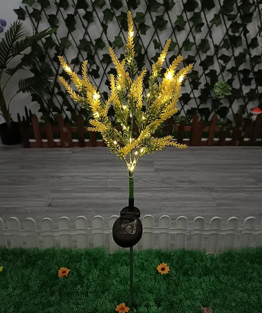 Solar LED Gartenblumen Leuchten - Dekorative Lavendel Außenleuchten für Garten und Terrasse, wasserdicht, energieeffizient | Karnz
