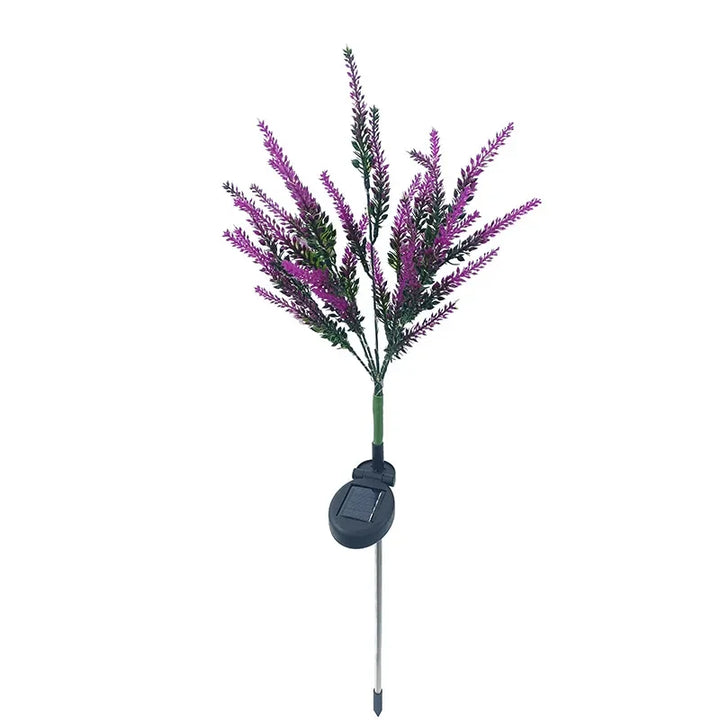 Solar LED Gartenblumen Leuchten - Dekorative Lavendel Außenleuchten für Garten und Terrasse, wasserdicht, energieeffizient | Karnz