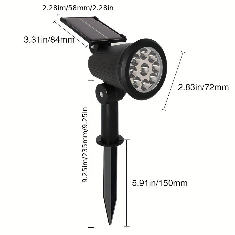 SolarLuxe Spotlight - Nachhaltige 9LED Gartenbeleuchtung | Karnz