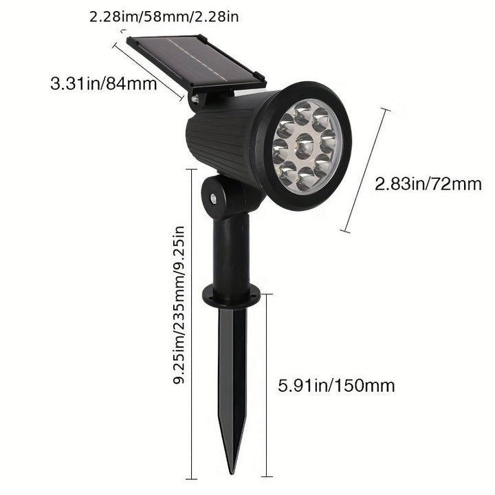 SolarLuxe Spotlight - Nachhaltige 9LED Gartenbeleuchtung | Karnz
