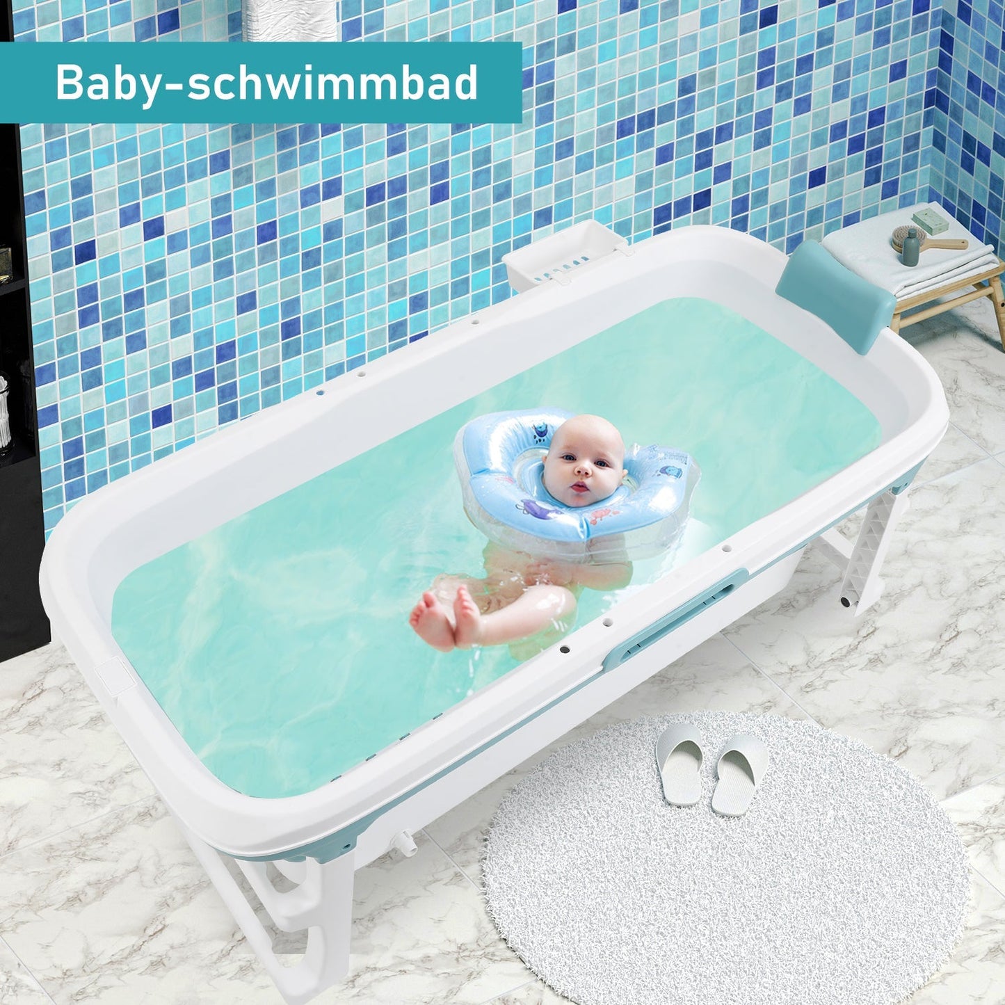 Faltbare Badewanne mit Abdeckung | Karnz
