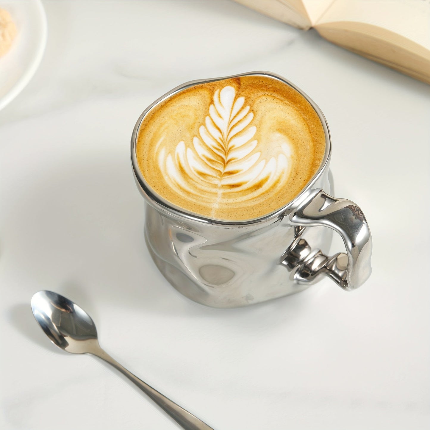 CreArt Becher – Handgemachte Keramiktasse mit einzigartigem zerknitterten Design | Karnz