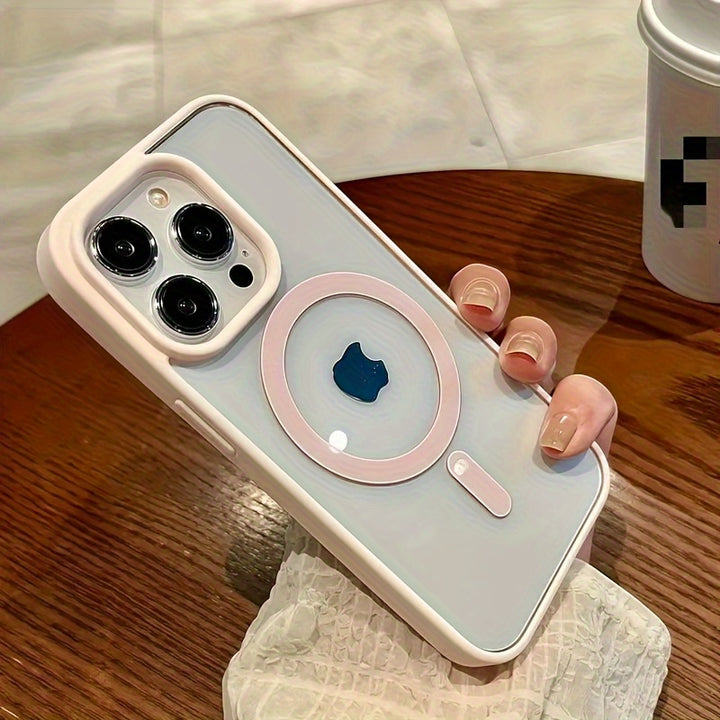MKLCXK Apple iPhone X–16 Silikonhülle, magnetisch, kabellos ladbar