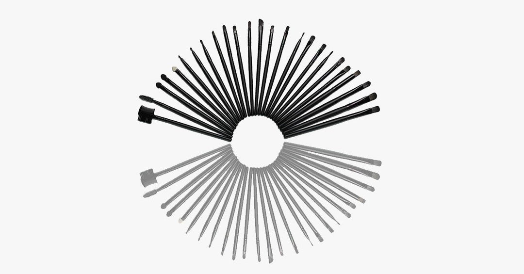 Schwarzes Make-up-Pinselset mit 32 Pinseln und Etui – Ein wahrer Retter für jedes Make-up
