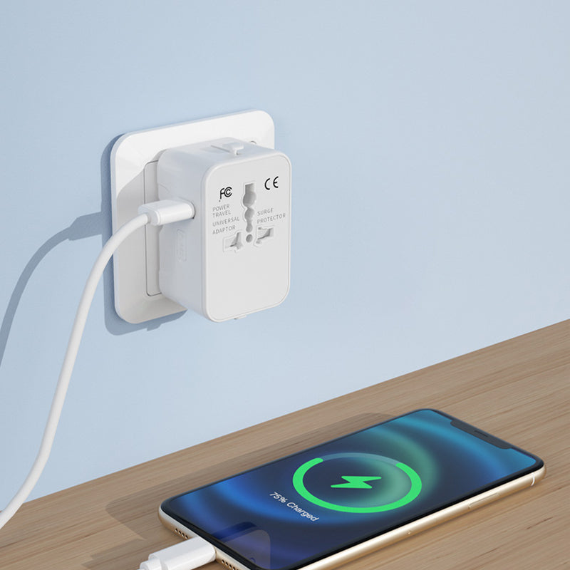 Universeller Reiseadapter mit dualen USB-Anschlüssen | Karnz