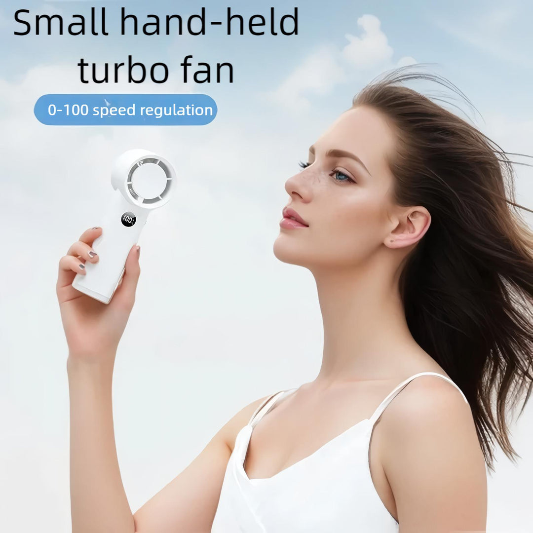 3600mAh USB wiederaufladbarer Handventilator mit LED-Lampe | Karnz