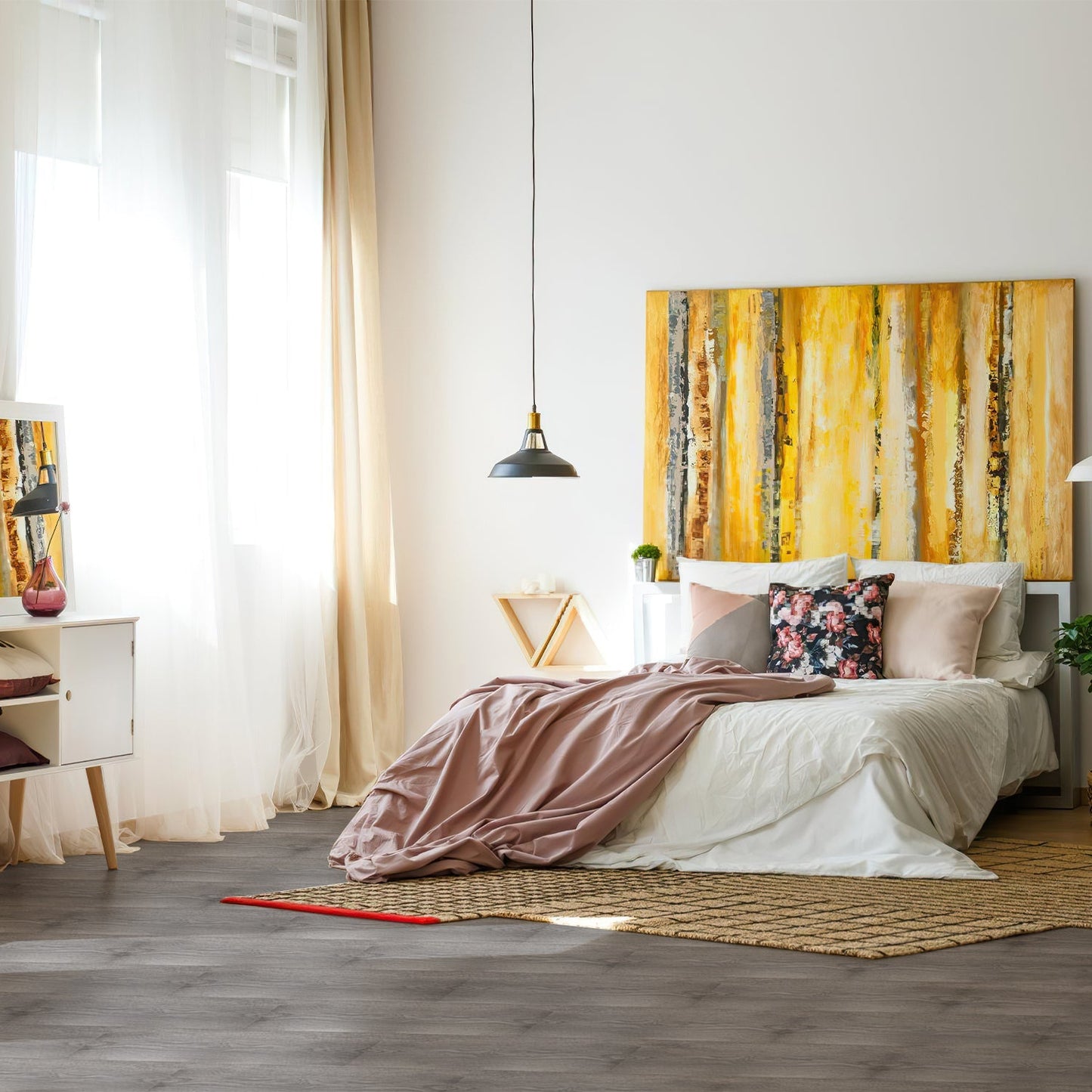 PVC Bodenbelag Selbstklebend Vinylboden 1.5mm Dicke | Karnz