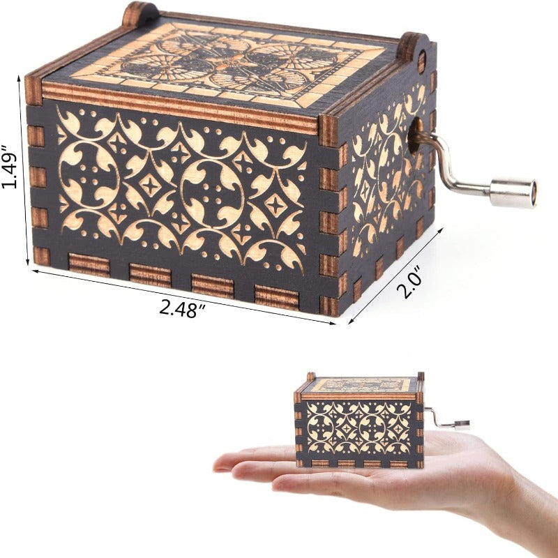 Holzkurbel Musikbox Karnz