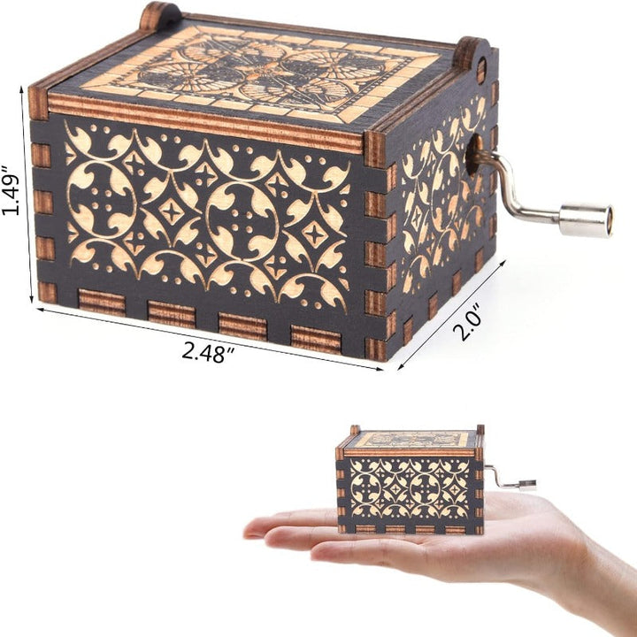 Holzkurbel Musikbox Karnz