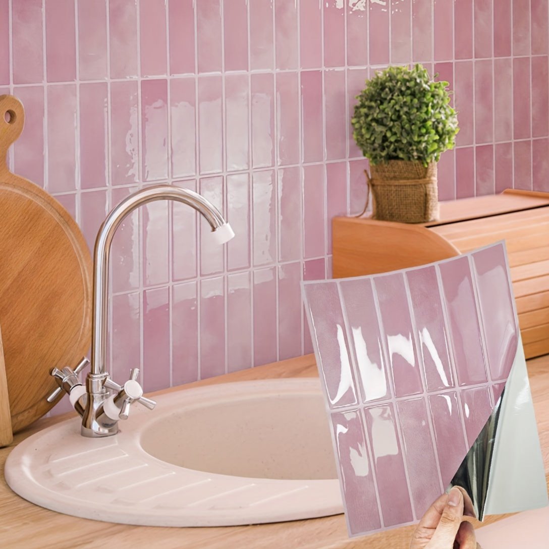 Selbstklebende 3D-Wandfliesenpaneele für Küche und Badezimmer | Karnz