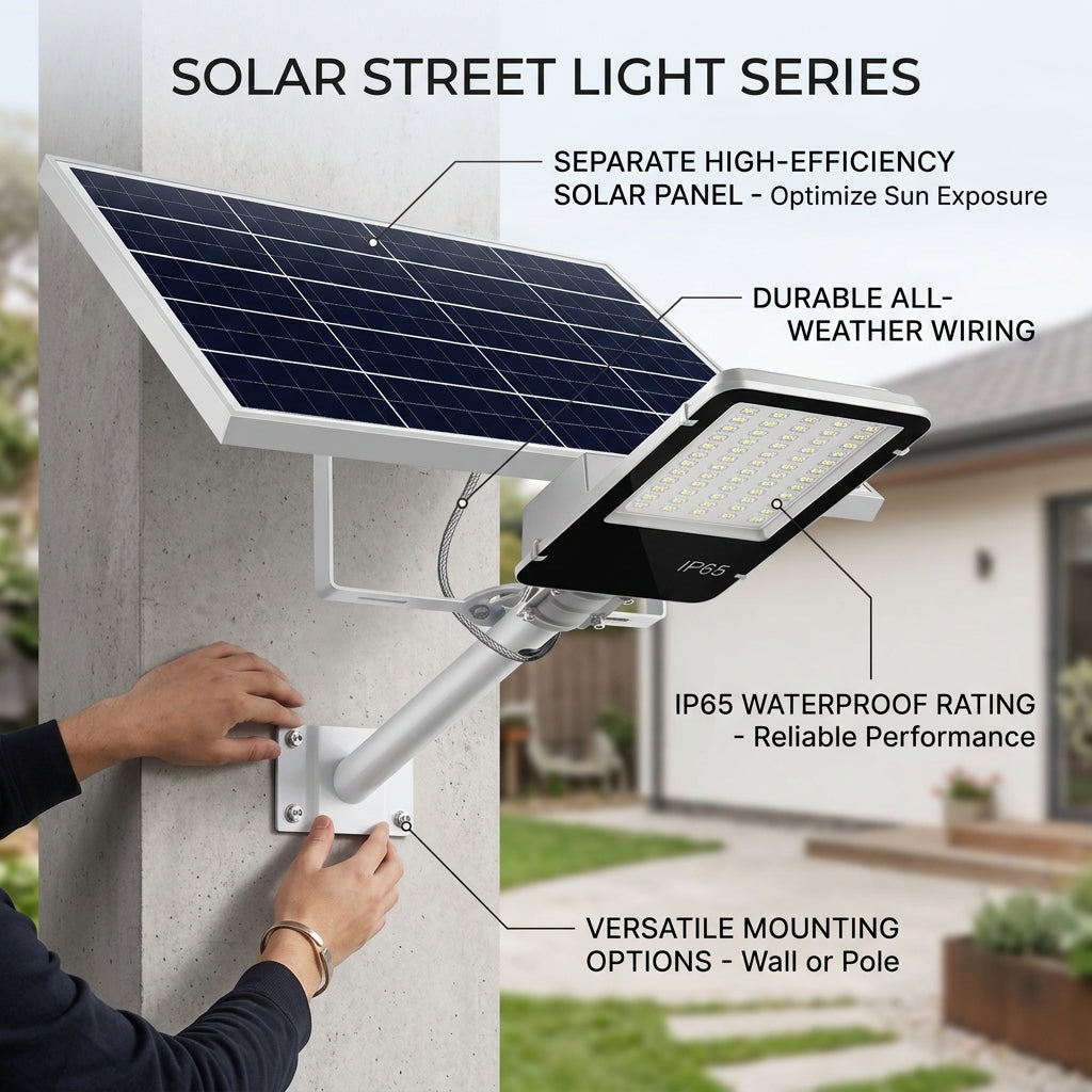 Schwere Outdoor Solar-Sicherheits-Wasserdichte Lampe | Karnz