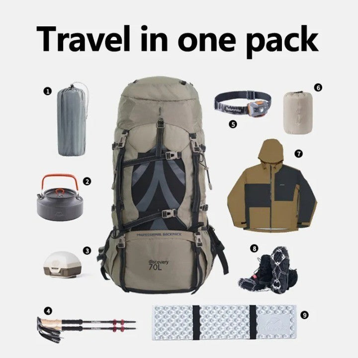 Outdoor Path Camping Rucksack mit großer Kapazität für Wanderer | Karnz