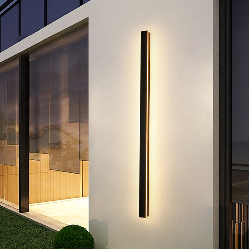 Zenith - Tight LED Wandleuchten Schwarzes Metall für Innen und Außen, modernes Design für Garten und Flur | Karnz