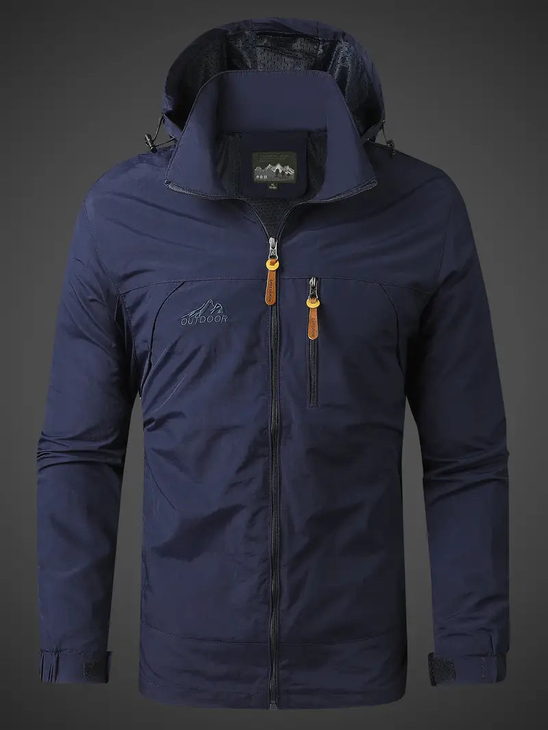 Karnz | Wasser- und Winddichte Herren Outdoor Jacke für alle Aktivitäten