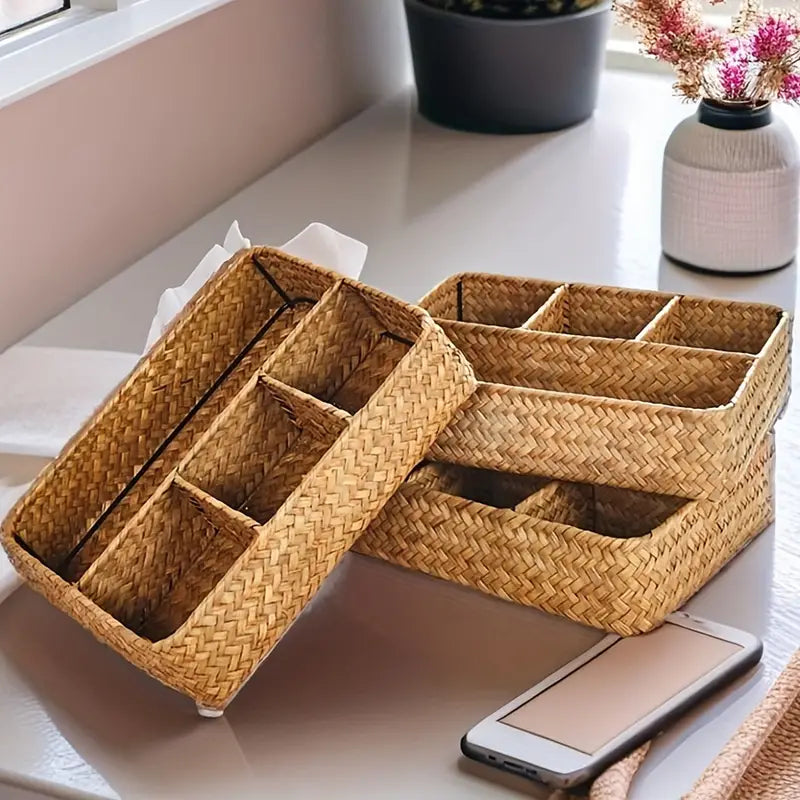 Emly Rattan Organizer Korb | Karnz