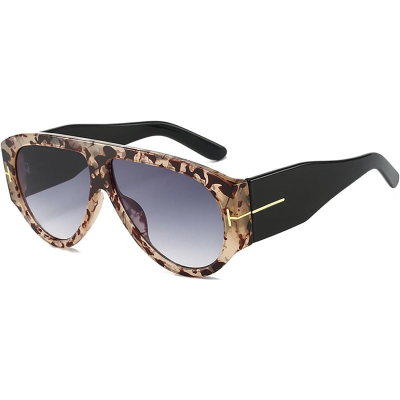 Oversized UV400 Flieger-Sonnenbrille Karnz