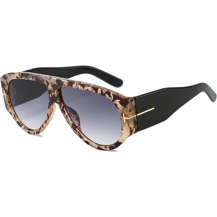 Oversized UV400 Flieger-Sonnenbrille Karnz
