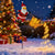 Solarbetriebene Weihnachtsbeleuchtung mit Weihnachtsmann und Laternen – Dekoration für Garten und Terrasse | Warmweiß und farbig, batterielos