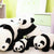 Panda Family Kissen | Karnz