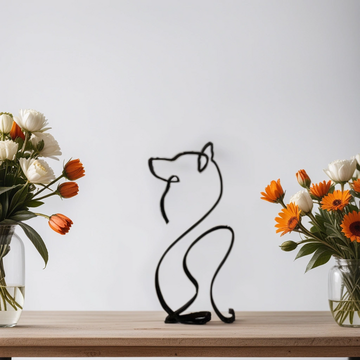 Karnz | Artipaws Abstrakte Hundeskulptur | Modernes Design | Hochwertige Kunstfigur | Für Regal & Tisch