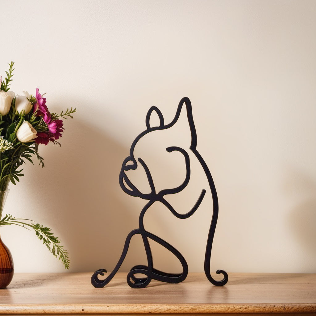 Karnz | Artipaws Abstrakte Hundeskulptur | Modernes Design | Hochwertige Kunstfigur | Für Regal & Tisch