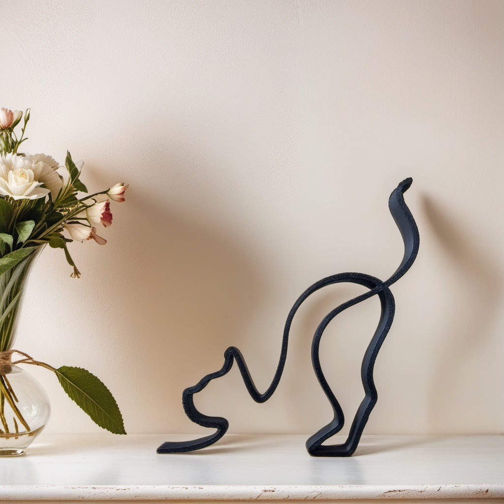 Karnz | Artipaws Abstrakte Hundeskulptur | Modernes Design | Hochwertige Kunstfigur | Für Regal & Tisch
