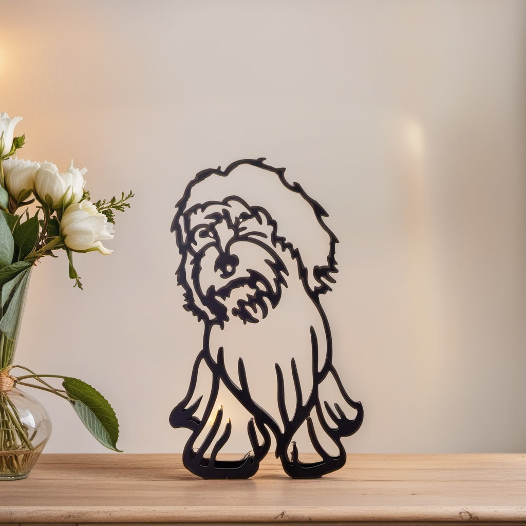 Karnz | Artipaws Abstrakte Hundeskulptur | Modernes Design | Hochwertige Kunstfigur | Für Regal & Tisch