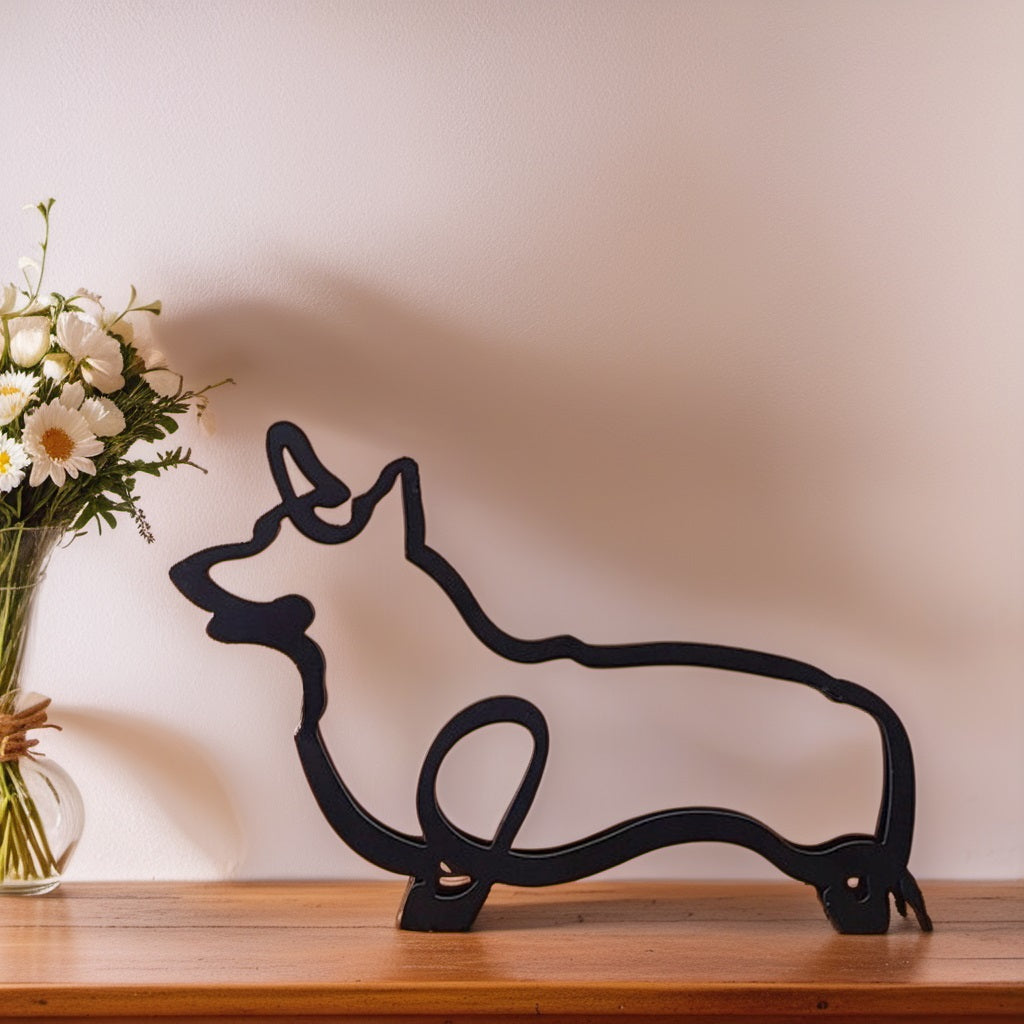 Karnz | Artipaws Abstrakte Hundeskulptur | Modernes Design | Hochwertige Kunstfigur | Für Regal & Tisch