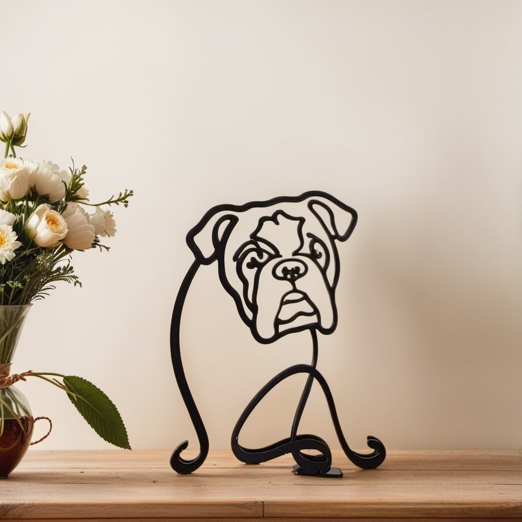 Karnz | Artipaws Abstrakte Hundeskulptur | Modernes Design | Hochwertige Kunstfigur | Für Regal & Tisch