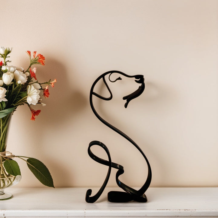Karnz | Artipaws Abstrakte Hundeskulptur | Modernes Design | Hochwertige Kunstfigur | Für Regal & Tisch