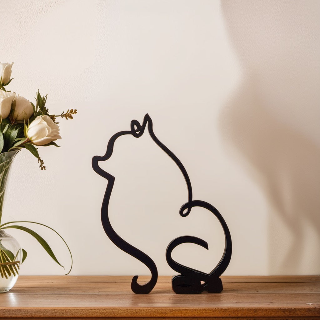 Karnz | Artipaws Abstrakte Hundeskulptur | Modernes Design | Hochwertige Kunstfigur | Für Regal & Tisch