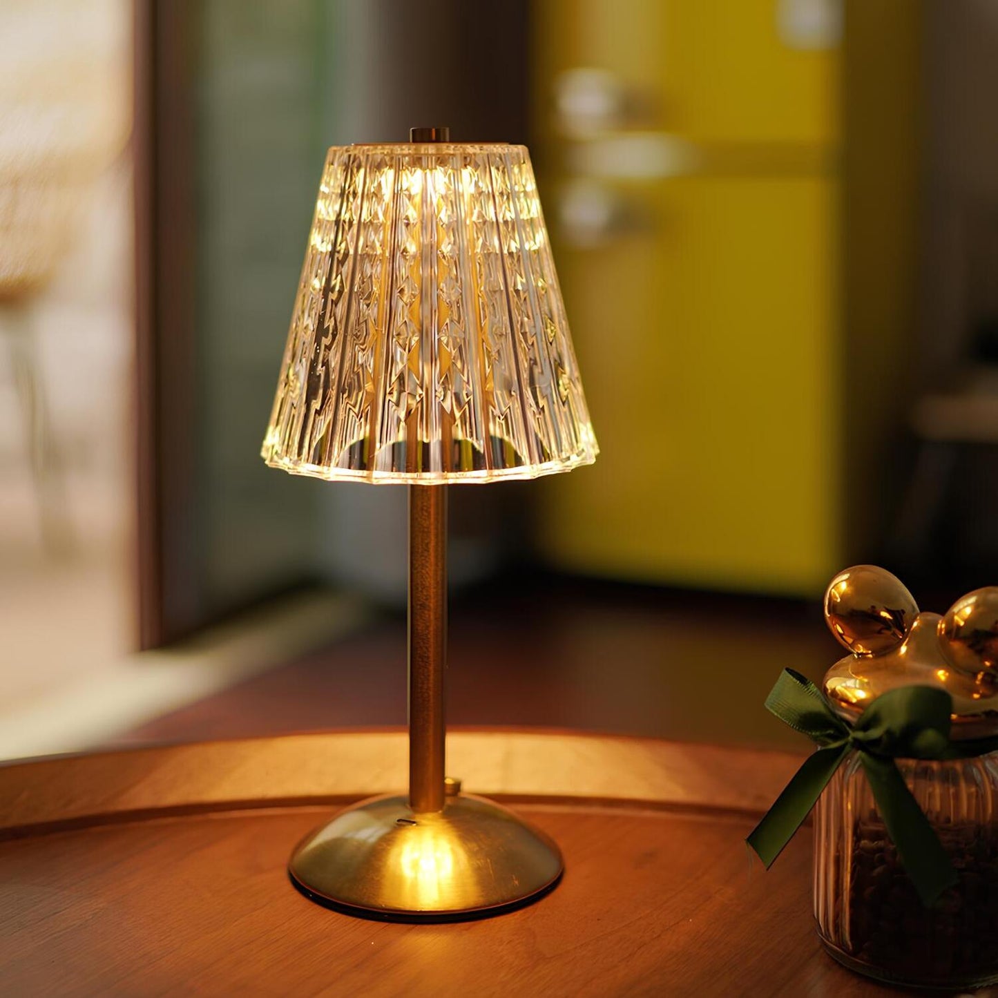 Goldene Kristall-Tischlampe - Aurora Luxe | Karnz