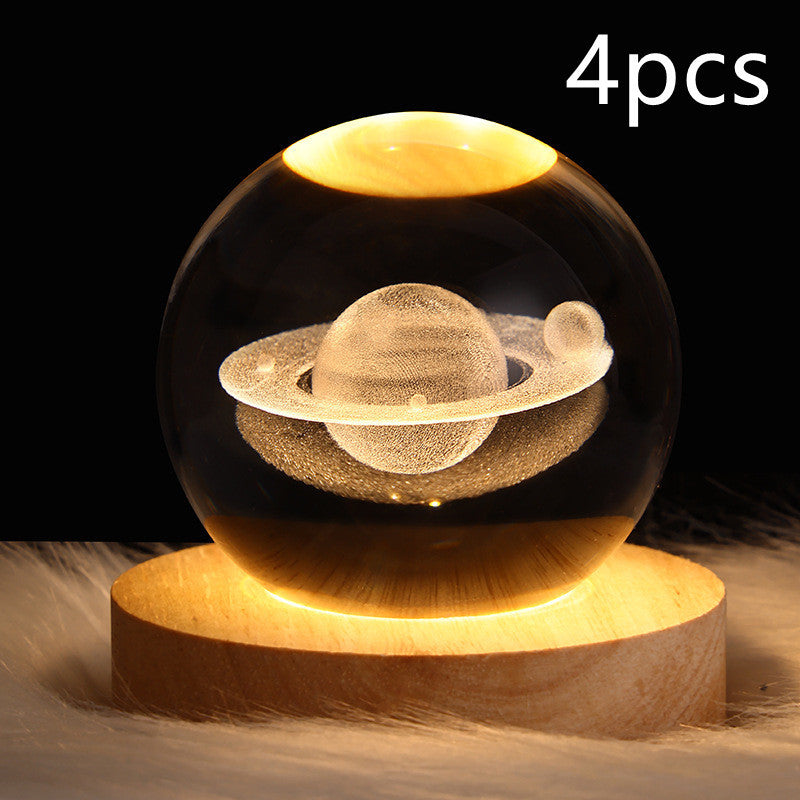 3D Galaxy Kristallkugel LED Nachtlicht | Karnz