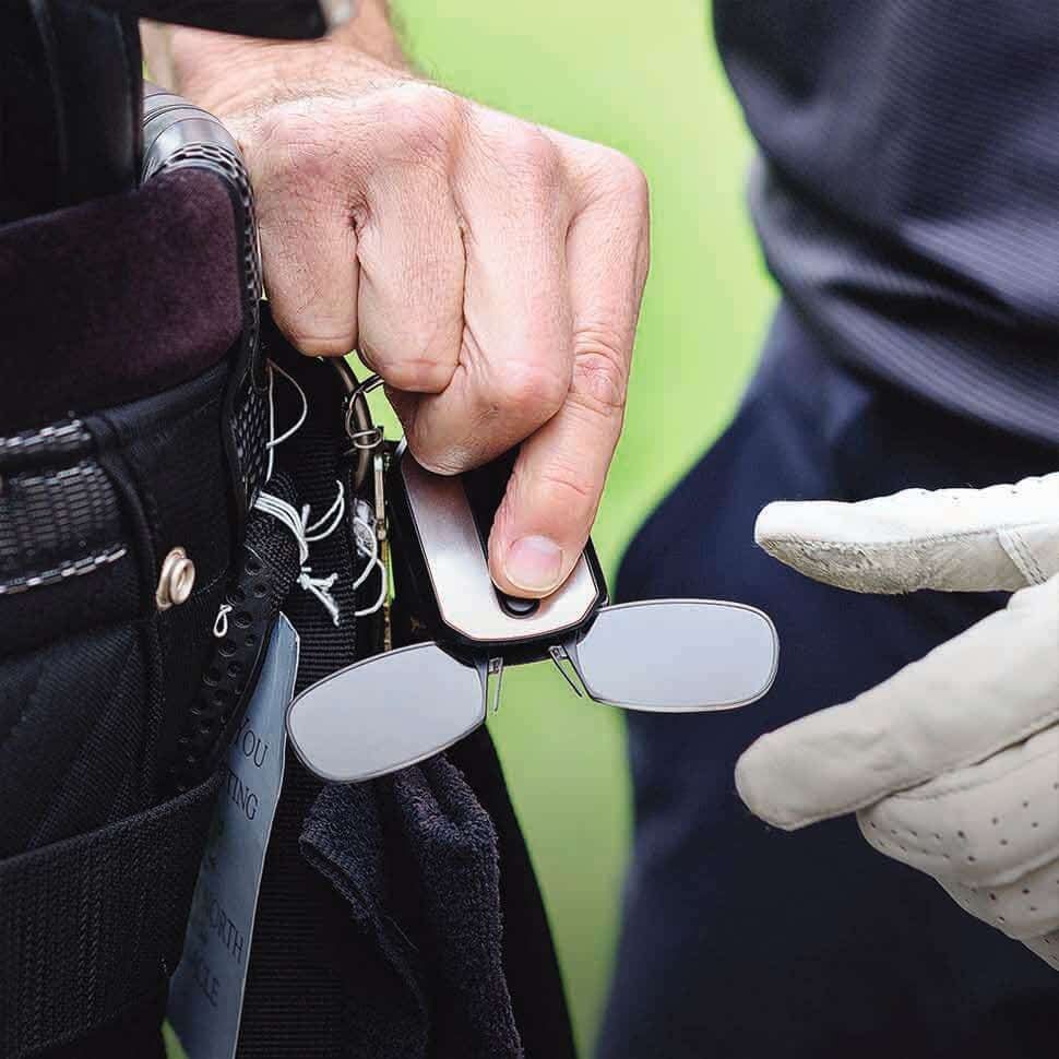 Schlüsselanhänger Lesebrille – Ultradynamische faltbare Lesebrille mit Etui | Karnz