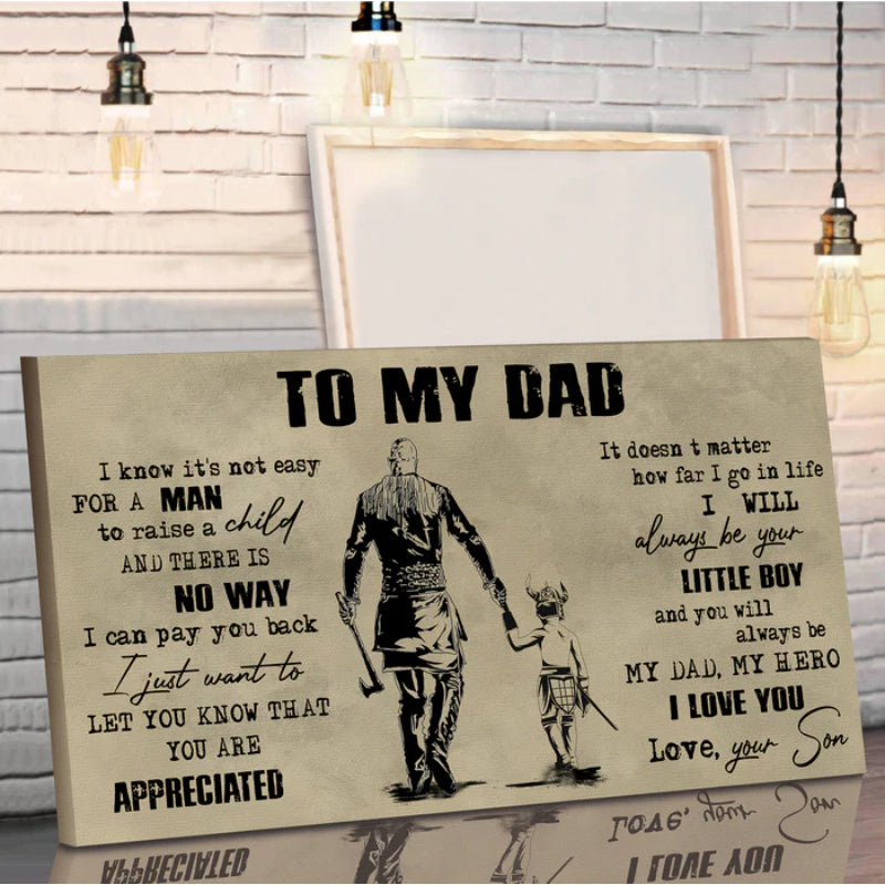 Personalisierter Vater-Sohn-Leinwanddruck