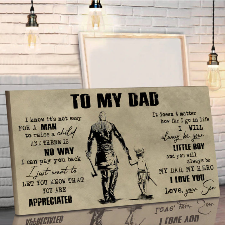 Personalisierter Vater-Sohn-Leinwanddruck