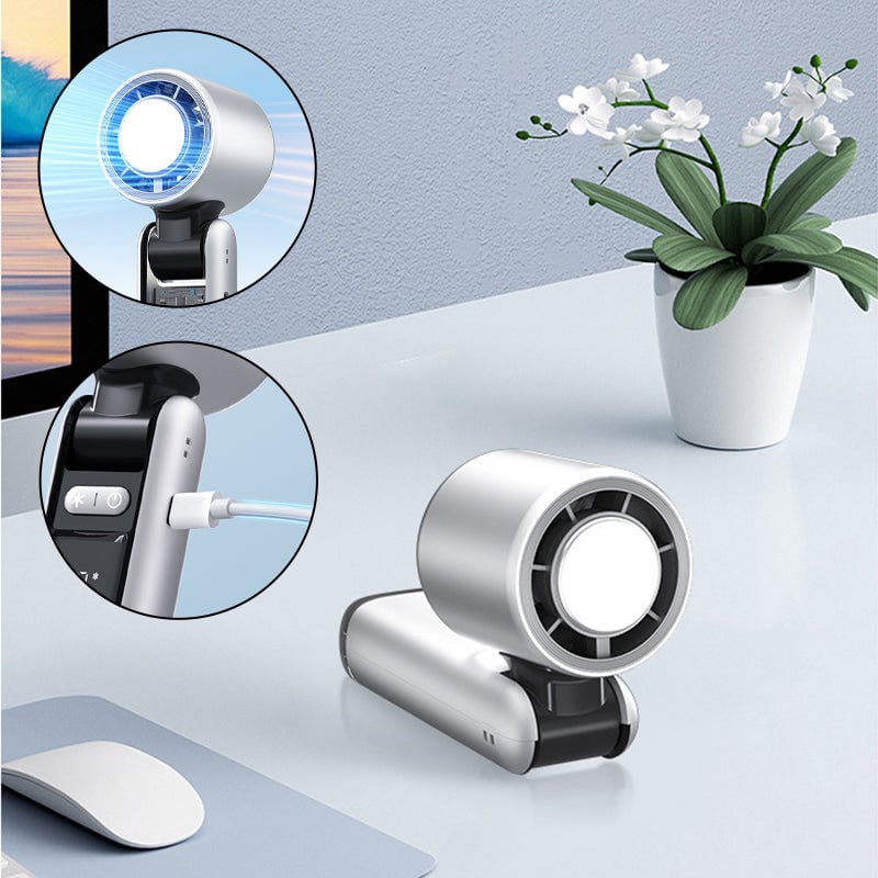 Faltender Mini Handheld Hochgeschwindigkeits-USB-wiederaufladbarer Turbo Ventilator | Karnz