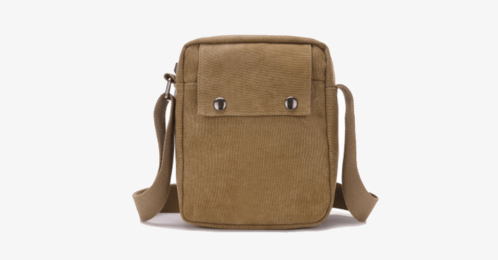 Stilvolle Herren-Schultertasche aus Canvas