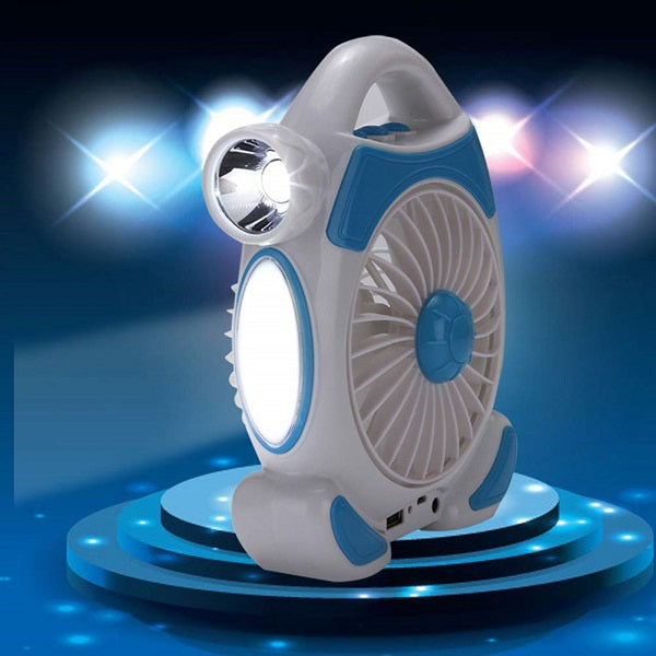 Wiederaufladbarer Schreibtischventilator mit Licht | Karnz